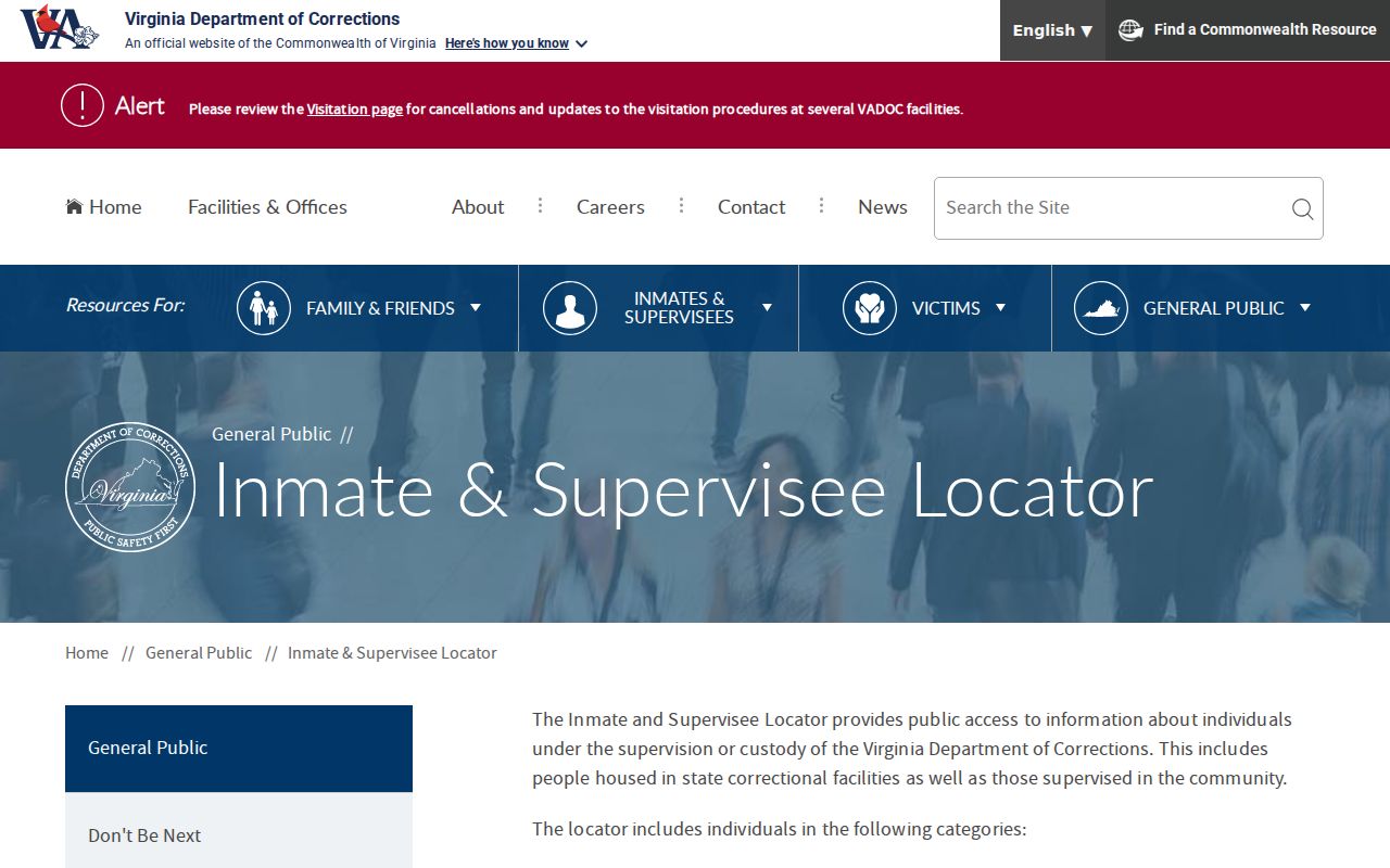 Greensville County criminal custody and supervision record locator